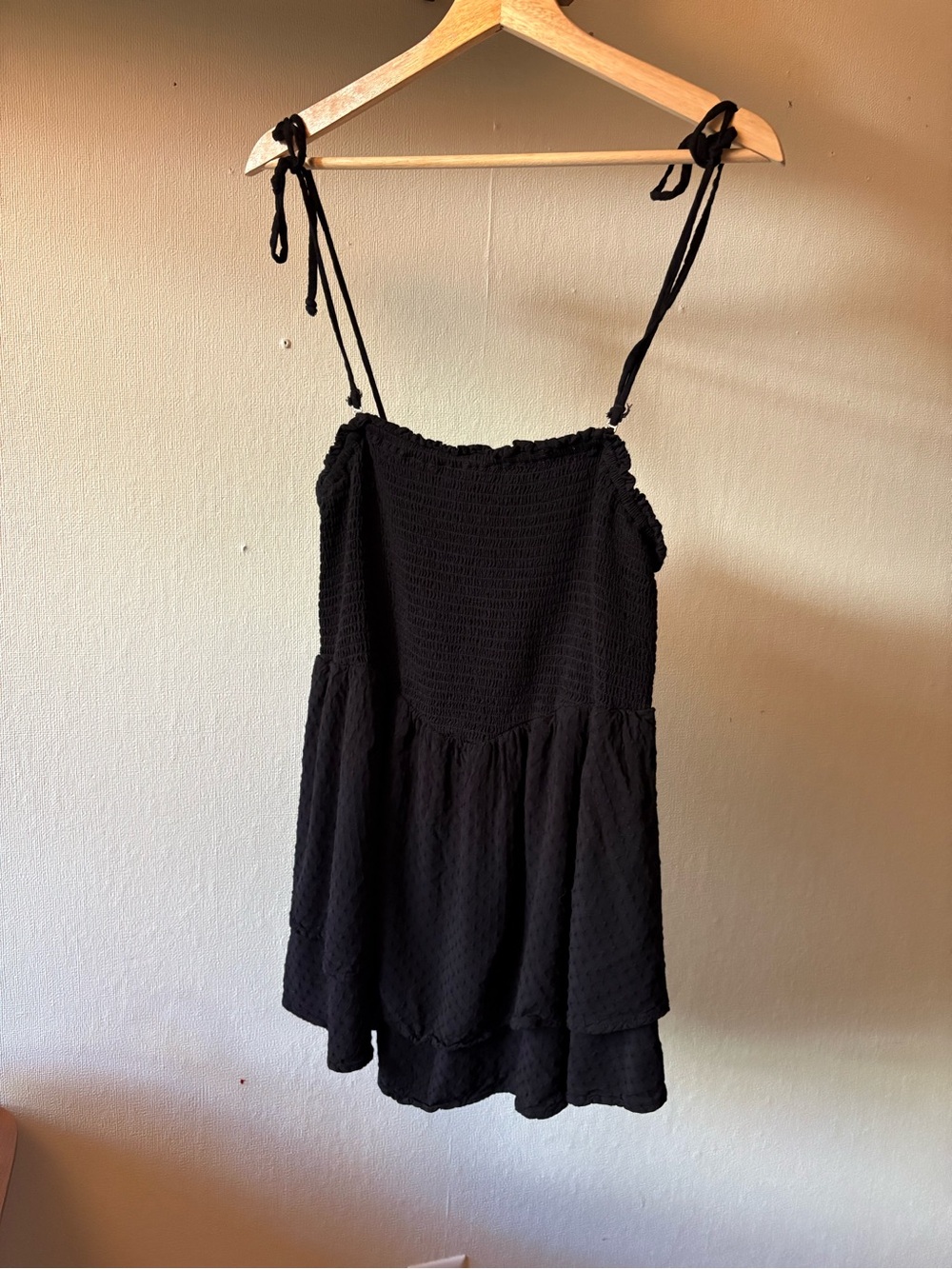 Anthropologie flowy black top
